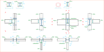 Welded–building joints. Click to enlarge the image